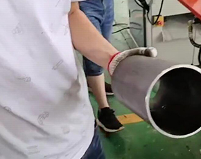 最新款單頭雙工位鋼管倒角機